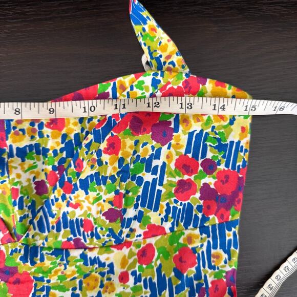 Anthropologie Girls From Savoy Dress Womens 6 Floral Sundress Retro Rockabilly - Picture 9 of 12